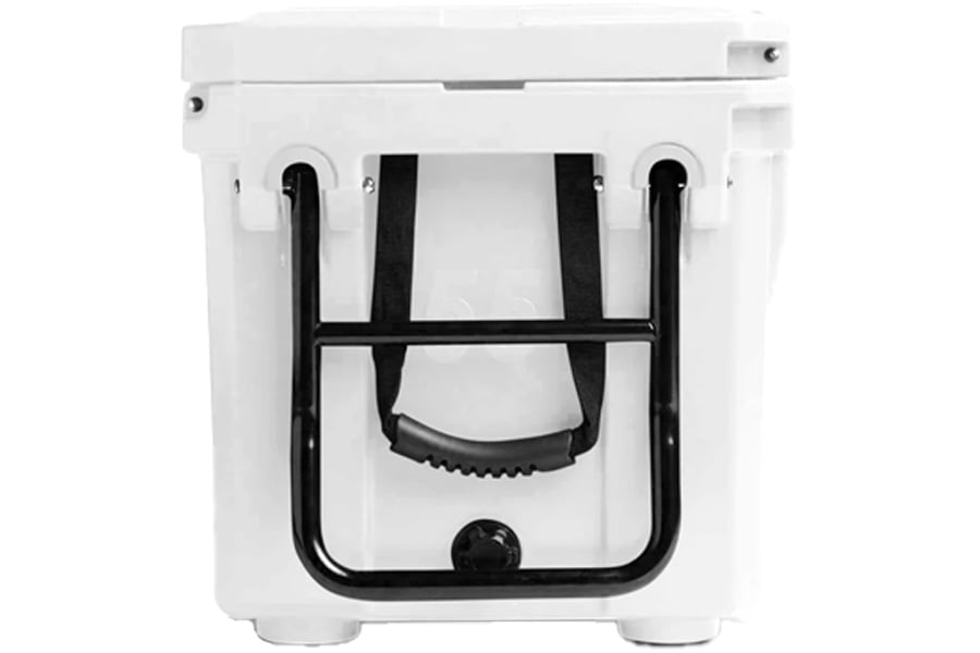 CADDIS 55 Quart Wheeled Roto Molded Super Cooler White